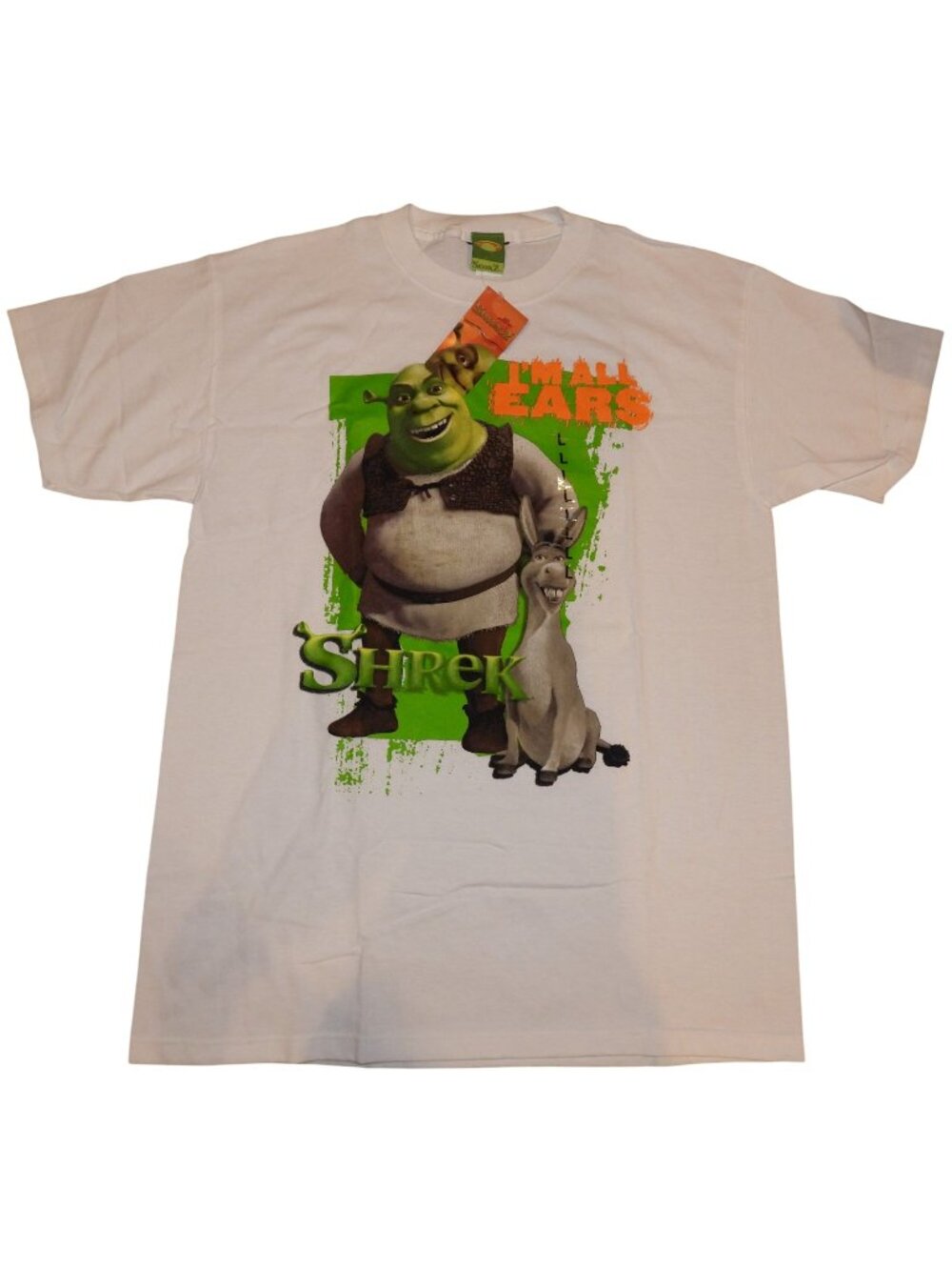 NWT Vintage 2004 Shrek 2 Movie Promo I’m All Ears Donkey T-Shirt Size Large
